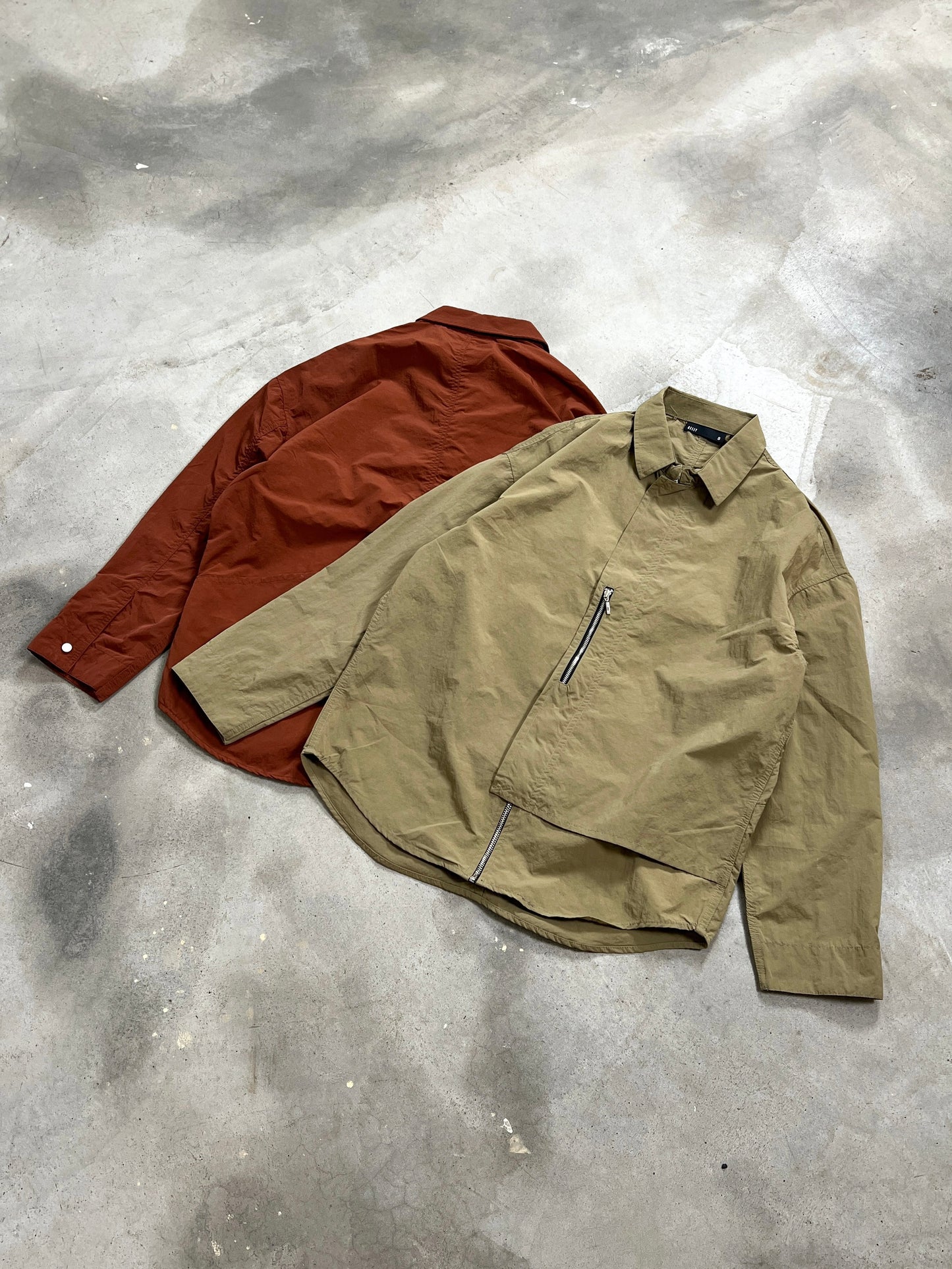 Oversized zip shacket