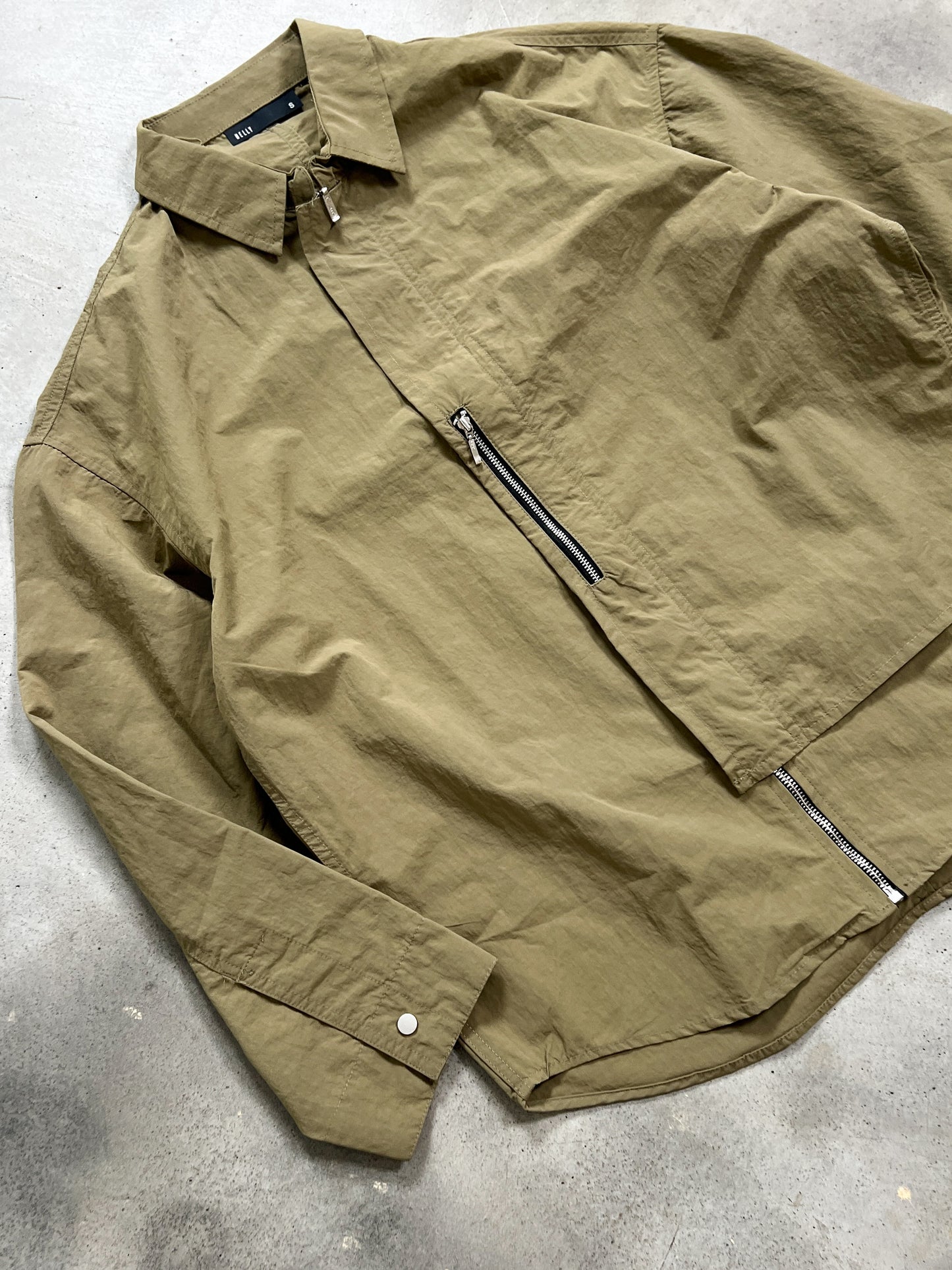 Oversized zip shacket