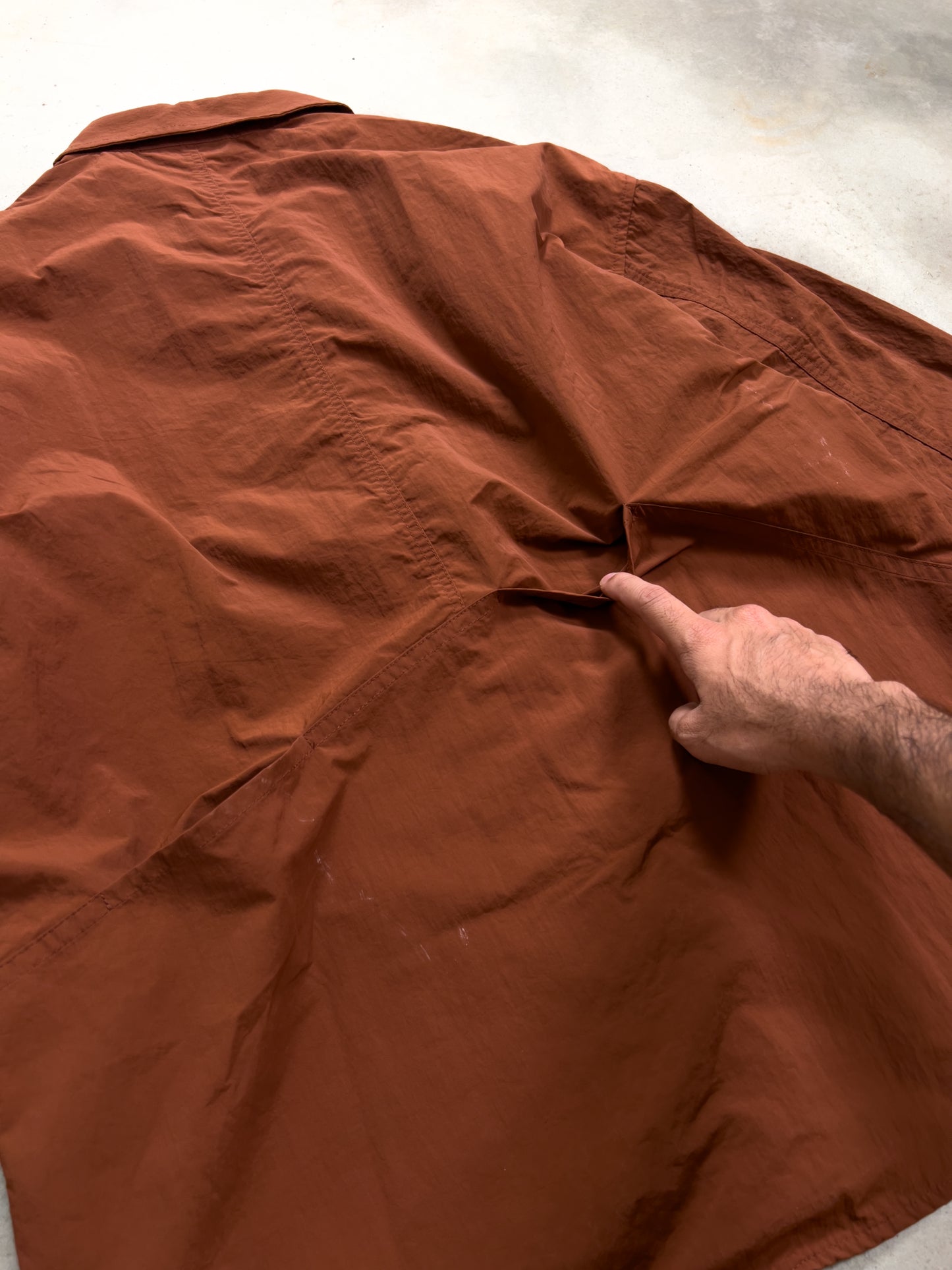 Oversized zip shacket