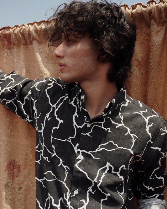 RELAXED FIT PRINTED SHIRT