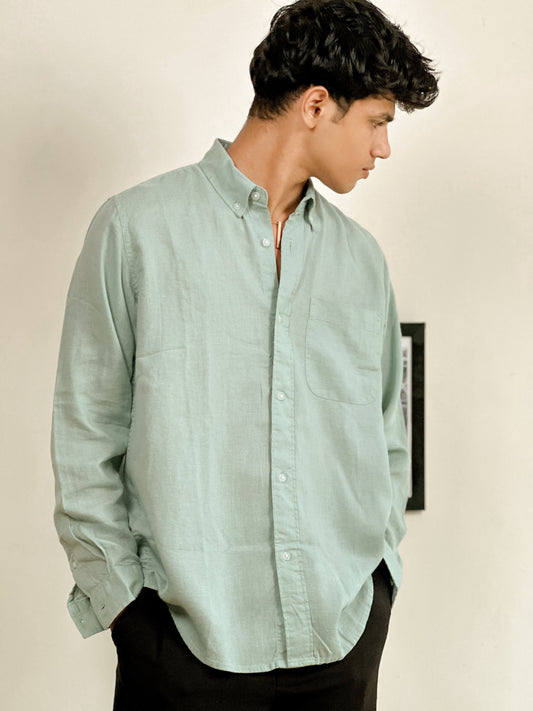 RELAXED FIT LINEN SHIRT