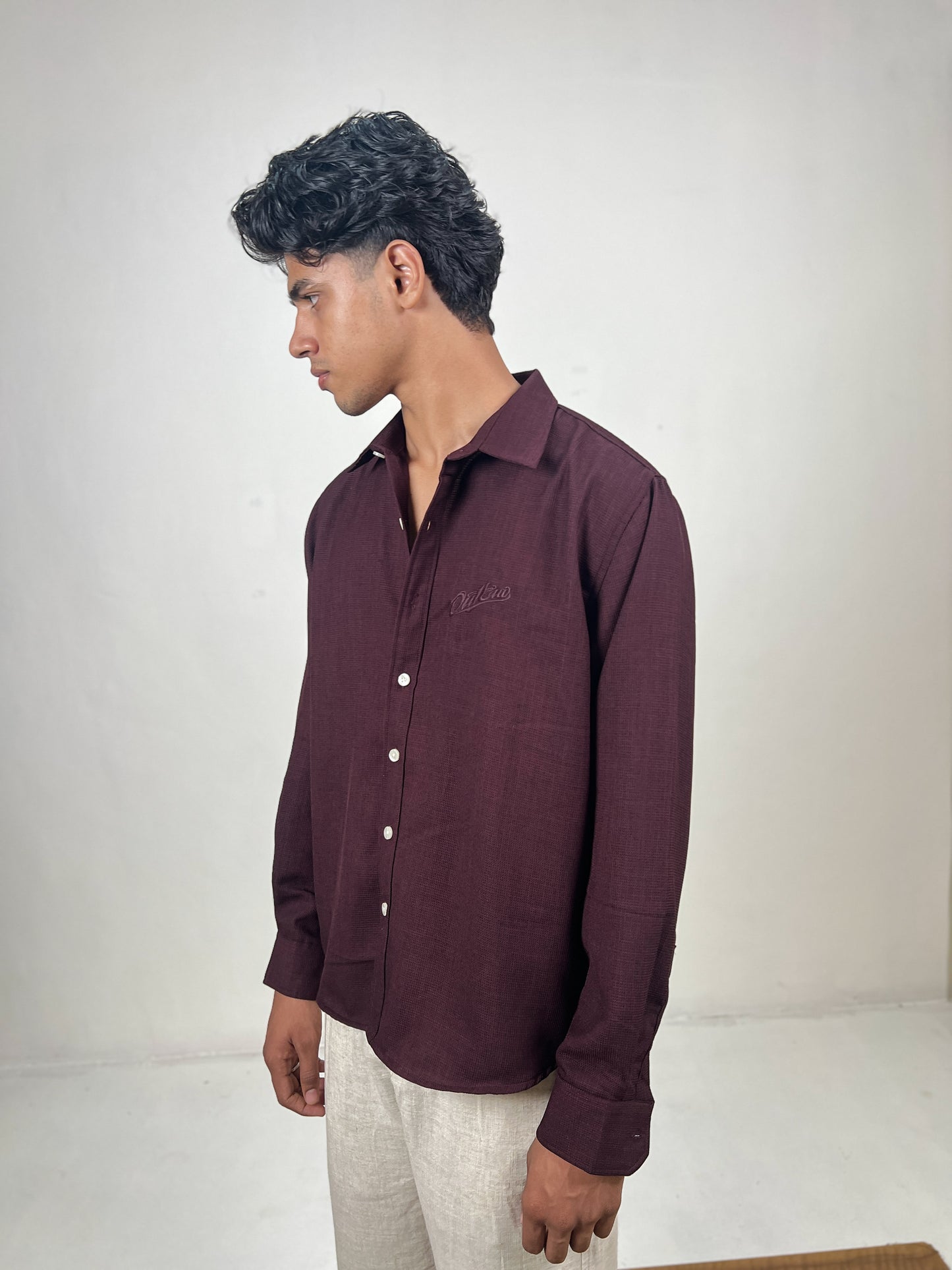 RELAX FIT WAFFLE SHIRT