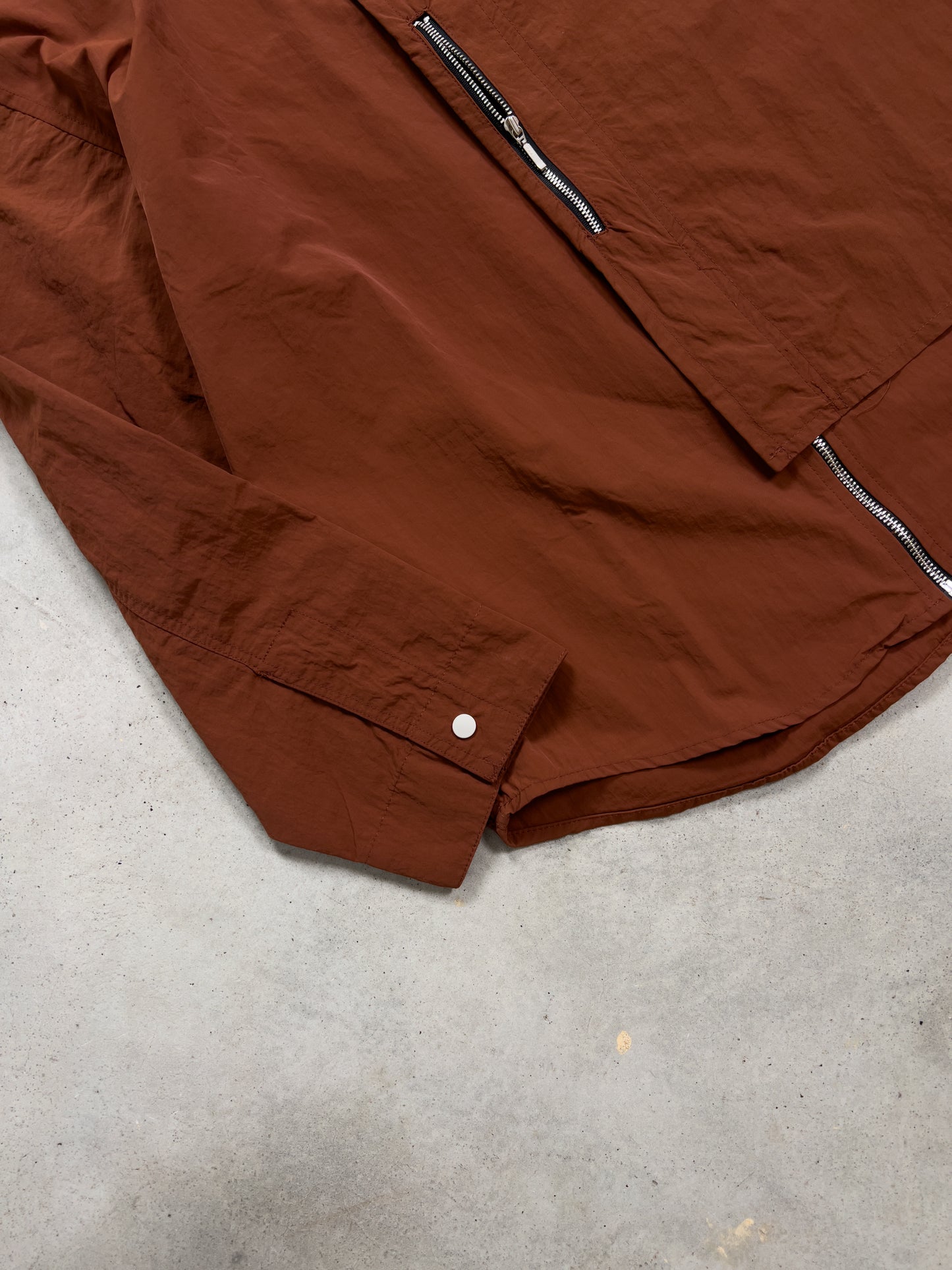 Oversized zip shacket