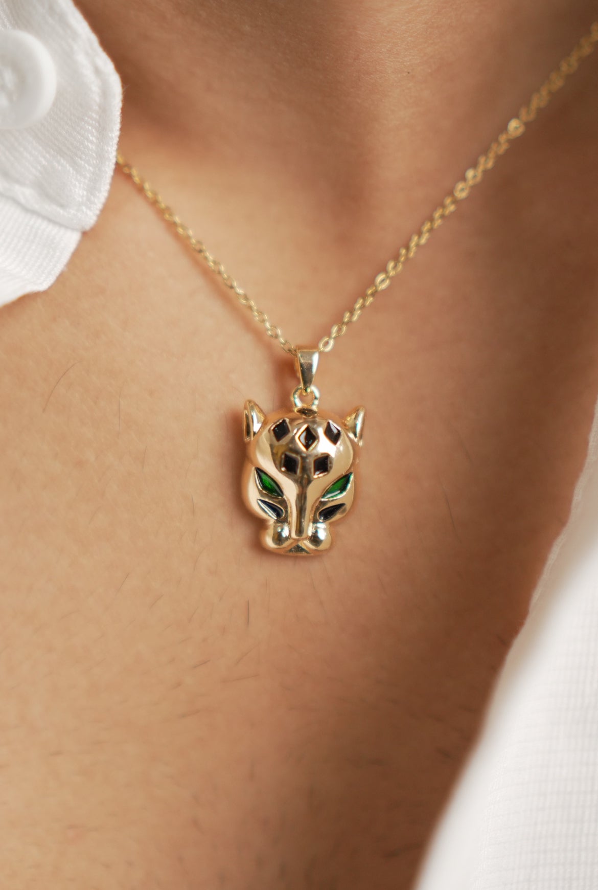 Golden Panther Pendant Chain