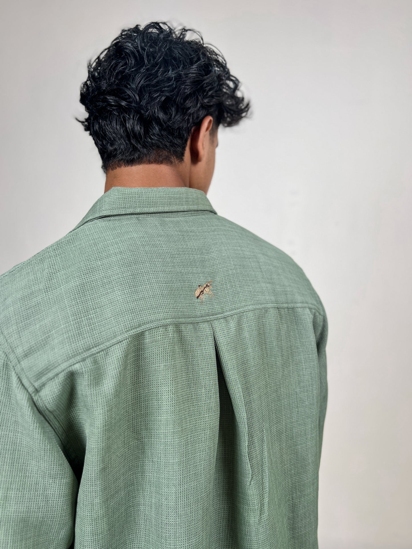 RELAX FIT WAFFLE SHIRT