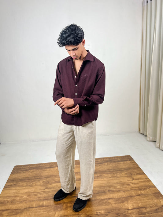 RELAX FIT WAFFLE SHIRT
